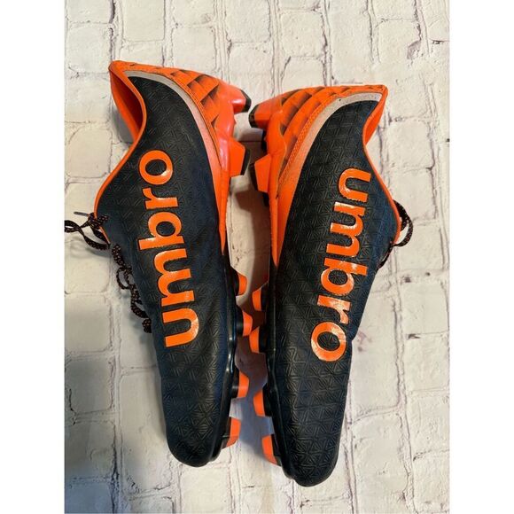 Umbro Men's Size 13 Club 3.0 Soccer Cleats Orange Black Firm Ground Multi Ground - Picture 7 of 10